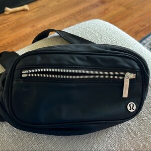 lululemon athletica Black Belt Bag with Modern Styling